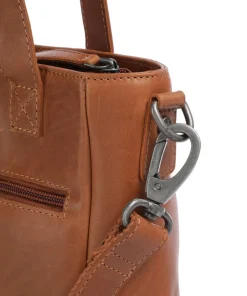 Cow Wax Pull Up Lingfield Handtasche Pull-Up Rindsleder cognac