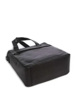 Cow Wax Pull Up Lingfield Handtasche Pull-Up Rindsleder schwarz