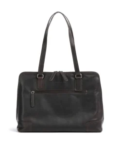 Cow Wax Pull Up Lugano Shopper 14″ Pull-Up Rindsleder dunkelbraun