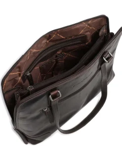 Cow Wax Pull Up Lugano Shopper 14″ Pull-Up Rindsleder dunkelbraun