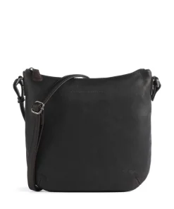 Cow Wax Pull Up Redding Umhängetasche fein genarbtes Leder dunkelbraun