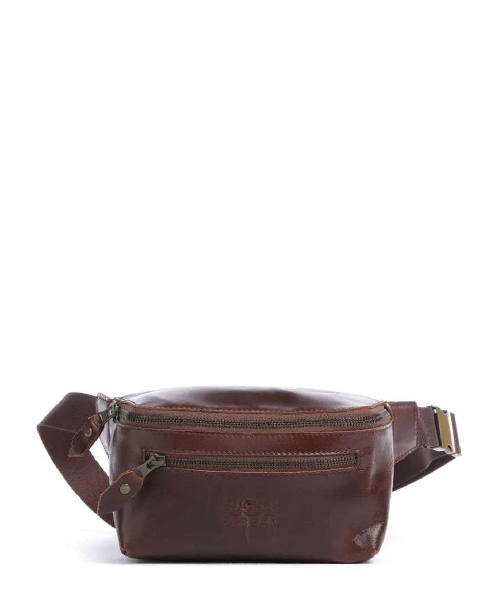 Crazy Horse Dash Gürteltasche Pull-Up Rindsleder dunkelbraun