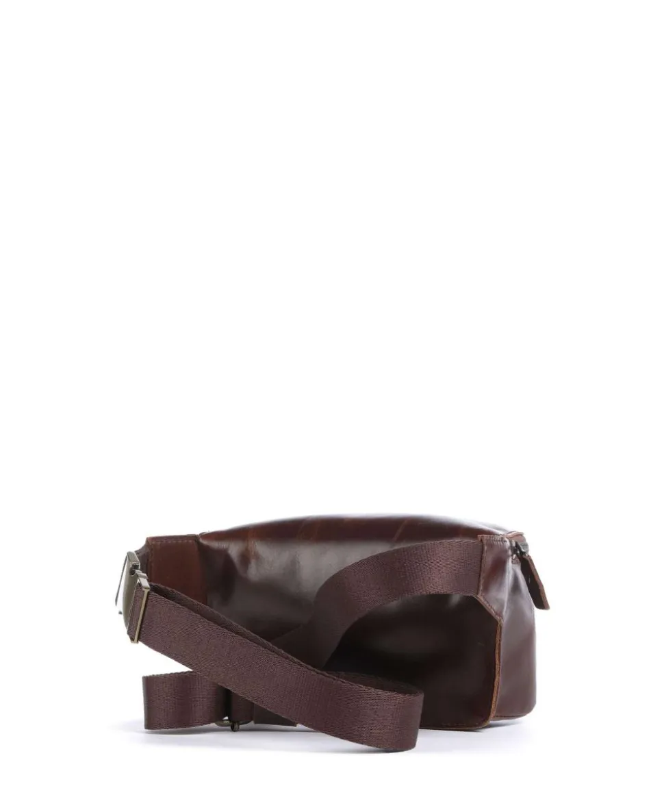 Crazy Horse Dash Gürteltasche Pull-Up Rindsleder dunkelbraun