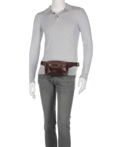 Crazy Horse Dash Gürteltasche Pull-Up Rindsleder dunkelbraun