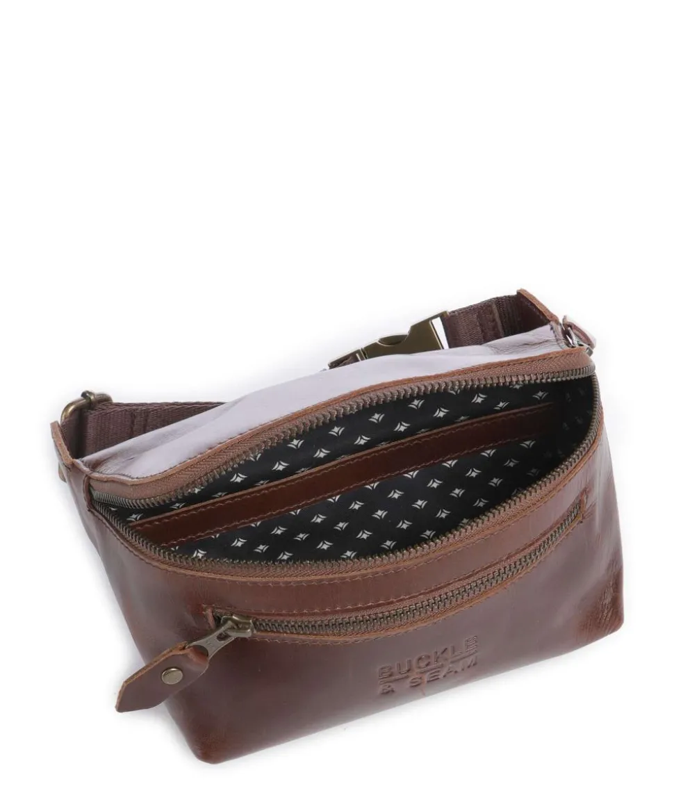 Crazy Horse Dash Gürteltasche Pull-Up Rindsleder dunkelbraun