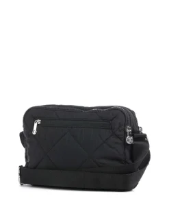 Crinkled Quilt Abanu M Zip Umhängetasche Polyamide schwarz