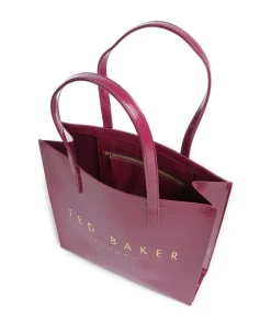 Crinkon Shopper Lederimitat brombeer