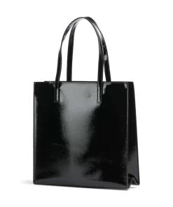 Crinkon Shopper Lederimitat schwarz