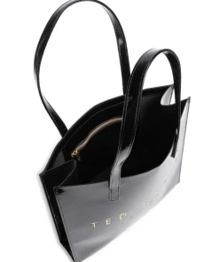 Crinkon Shopper Lederimitat schwarz