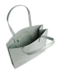 Crinkon Shopper Lederimitat graugrün