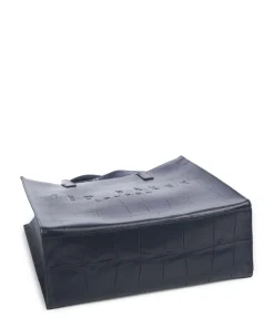 Croccon Shopper Lederimitat navy