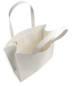 Croccon Shopper Lederimitat elfenbein