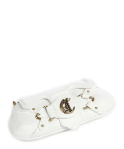 Crossed Laces Schultertasche Lederimitat weiß