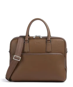 Crosstown Aktentasche 14″ genarbtes Rindsleder braun