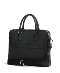 Crosstown Aktentasche genarbtes Rindsleder schwarz