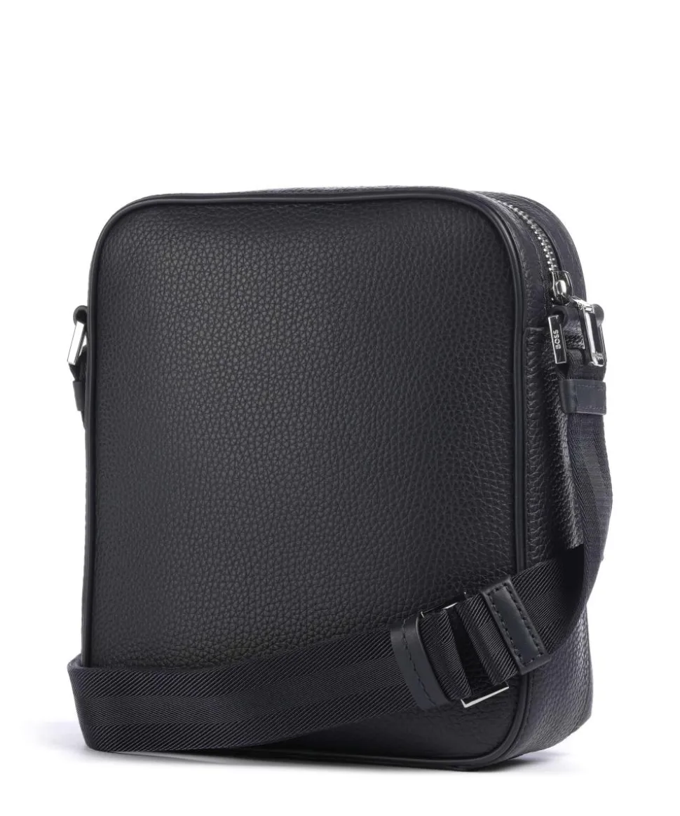 Crosstown Umhängetasche genarbtes Rindsleder navy