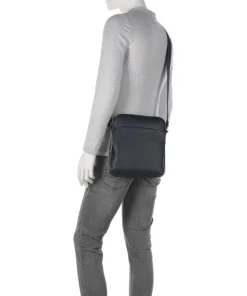 Crosstown Umhängetasche genarbtes Rindsleder navy