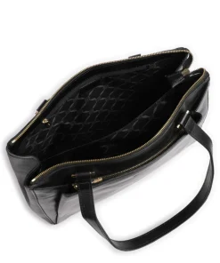 Crown Shopper fein genarbtes Rindsleder schwarz