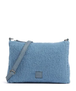 Cuddle Schultertasche Kunstfell hellblau