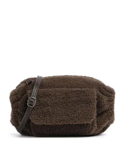 Cuddle Schultertasche Kunstfell braun