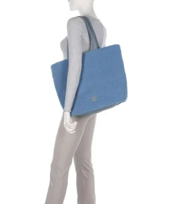 Cuddle Shopper Kunstfell, Leder hellblau