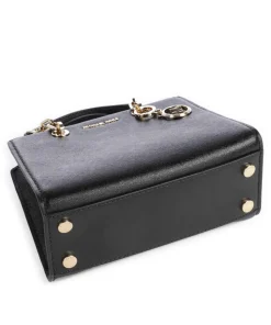 Cynthia Umhängetasche fein genarbtes Rindsleder schwarz