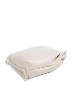 Daisy S Schultertasche fein genarbtes Rindsleder creme