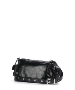 Dakota Small Umhängetasche fein genarbtes Rindsleder schwarz