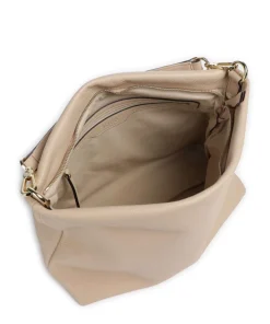 Dalia Kaia Beuteltasche genarbtes Rindsleder beige
