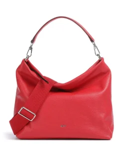 Dalia Kaia Beuteltasche genarbtes Rindsleder rot