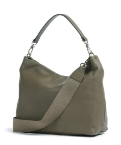 Dalia Kaia Beuteltasche genarbtes Leder olivgrün