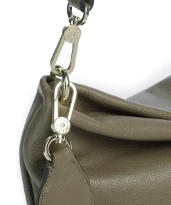 Dalia Kaia Beuteltasche genarbtes Leder olivgrün