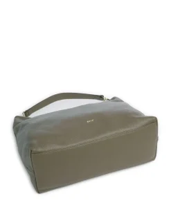 Dalia Kaia Beuteltasche genarbtes Leder olivgrün