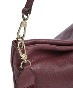 Dalia Kaia Beuteltasche genarbtes Leder wein