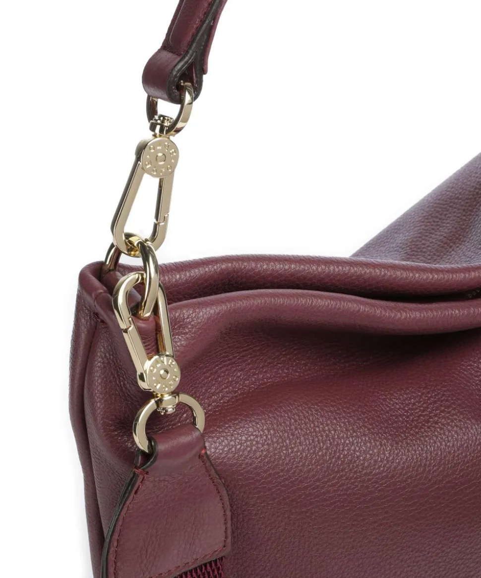 Dalia Kaia Beuteltasche genarbtes Leder wein