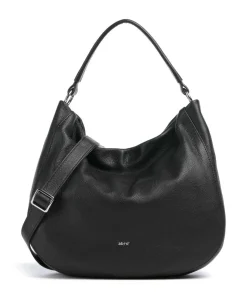 Dalia Mia Beuteltasche genarbtes Leder schwarz