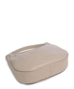 Dalia Mia Beuteltasche genarbtes Leder beige