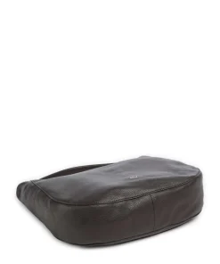 Dalia Mia Beuteltasche genarbtes Leder dunkelbraun