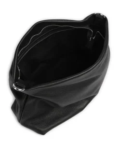 Dalia Soley Beuteltasche genarbtes Leder schwarz