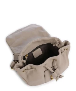 Dalia Star Saddle Umhängetasche genarbtes Leder beige