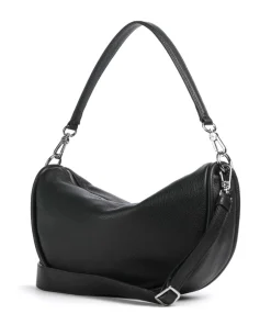 Dalia Willow Beuteltasche genarbtes Leder schwarz
