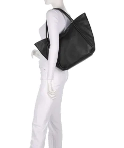 Dalia Willow Shopper genarbtes Leder schwarz