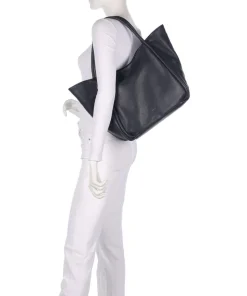 Dalia Willow Shopper genarbtes Leder navy