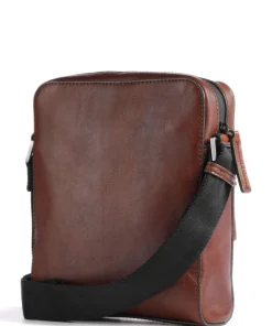 Damiano Umhängetasche fein genarbtes Rindsleder braun