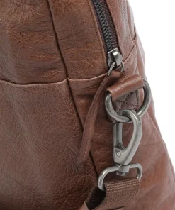 Damon Damon Aktentasche 14″ genarbtes Leder braun