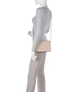 Dandy Umhängetasche genarbtes Leder beige