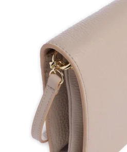 Dandy Umhängetasche genarbtes Leder beige