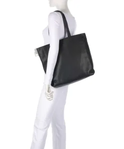 Danya Shopper genarbtes Rindsleder schwarz