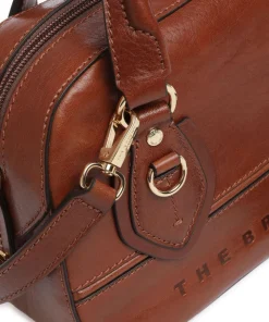 Daphne Handtasche fein genarbtes Rindsleder braun