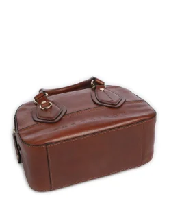 Daphne Handtasche fein genarbtes Rindsleder braun